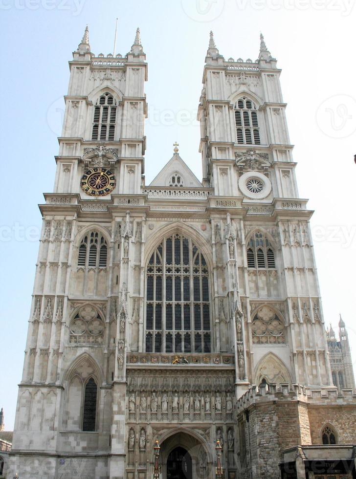 A view of Westminster Abbey in London photo