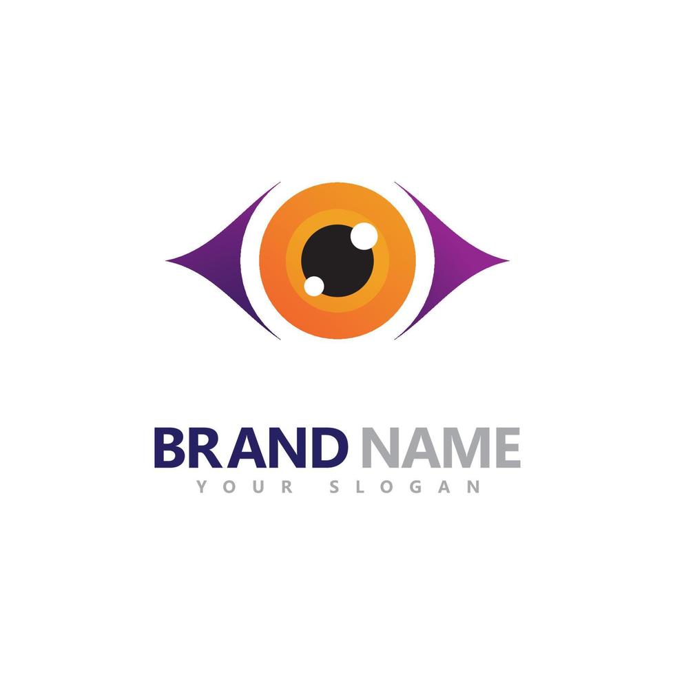 Creative Concept Eyes logo Design Template, eye care logo icon vector