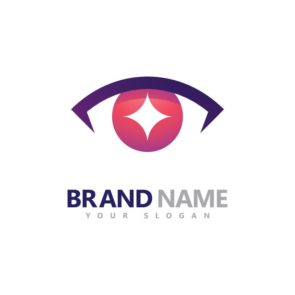 Creative Concept Eyes logo Design Template, eye care logo icon vector