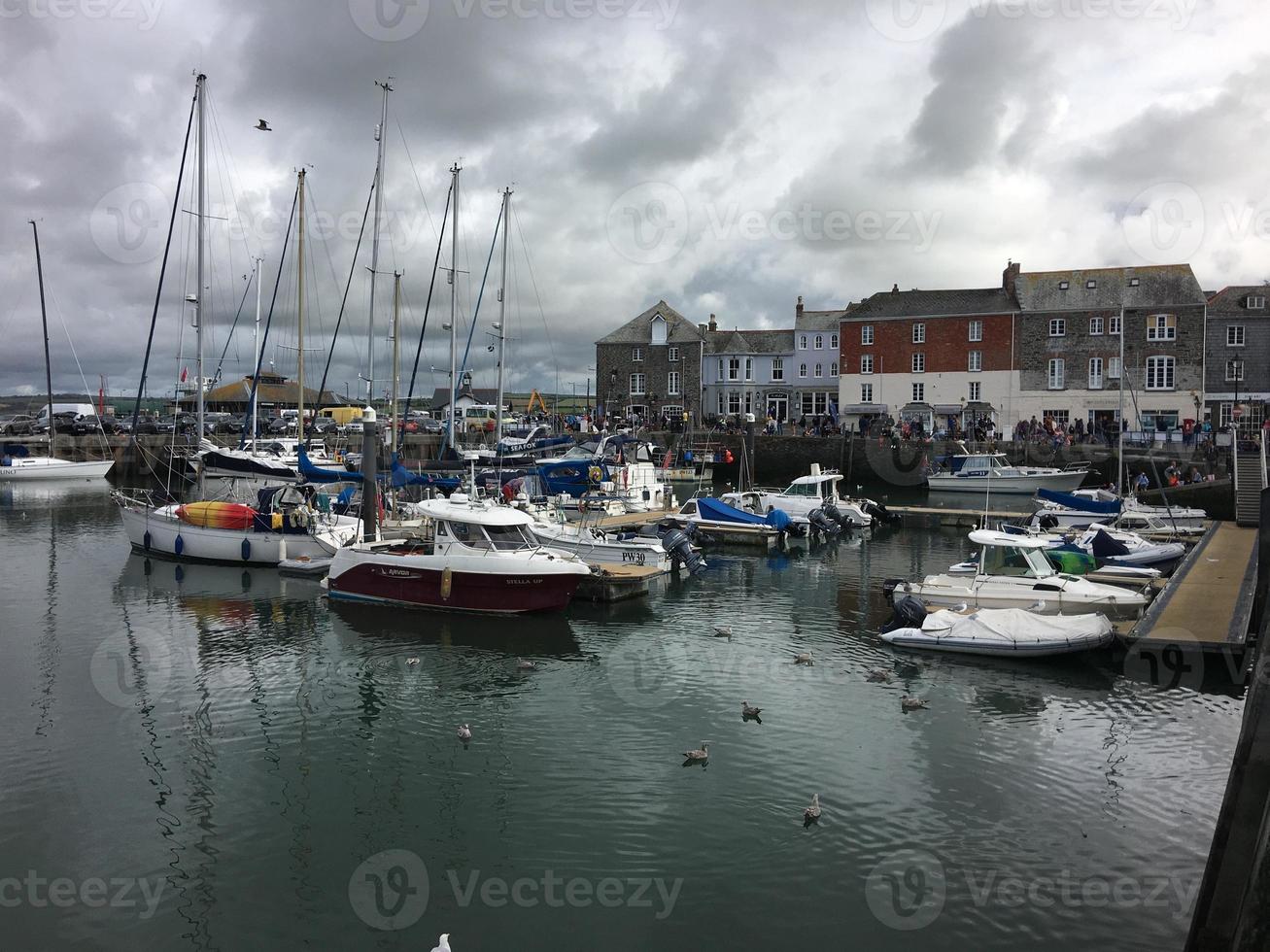A view of Padstow Harbour in Cornwall photo