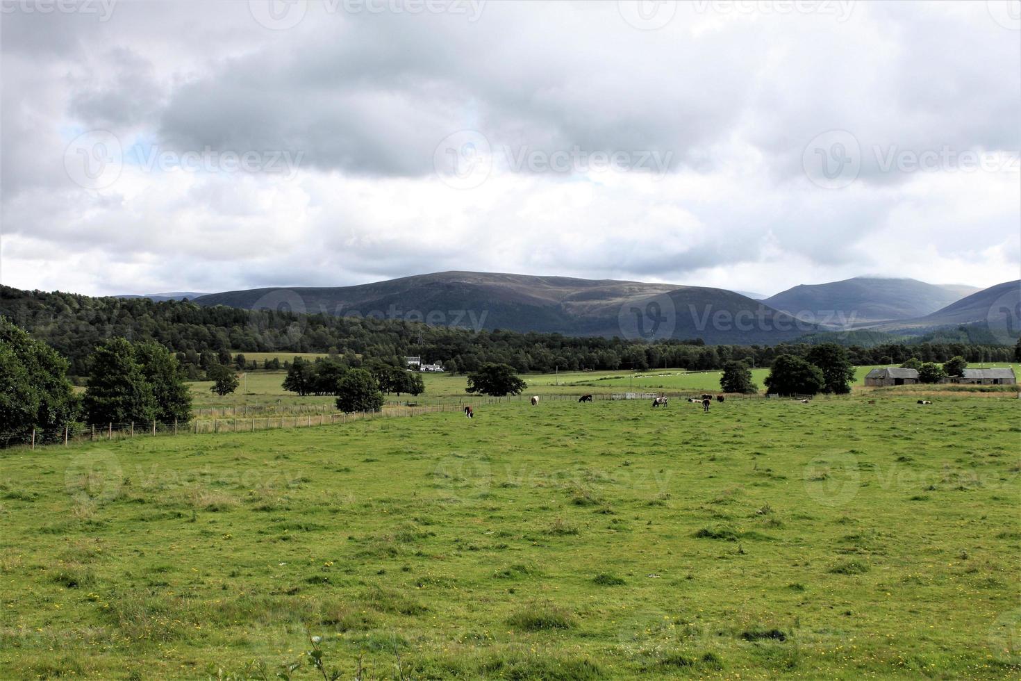 una vista de las tierras altas de Escocia cerca de ben nevis foto