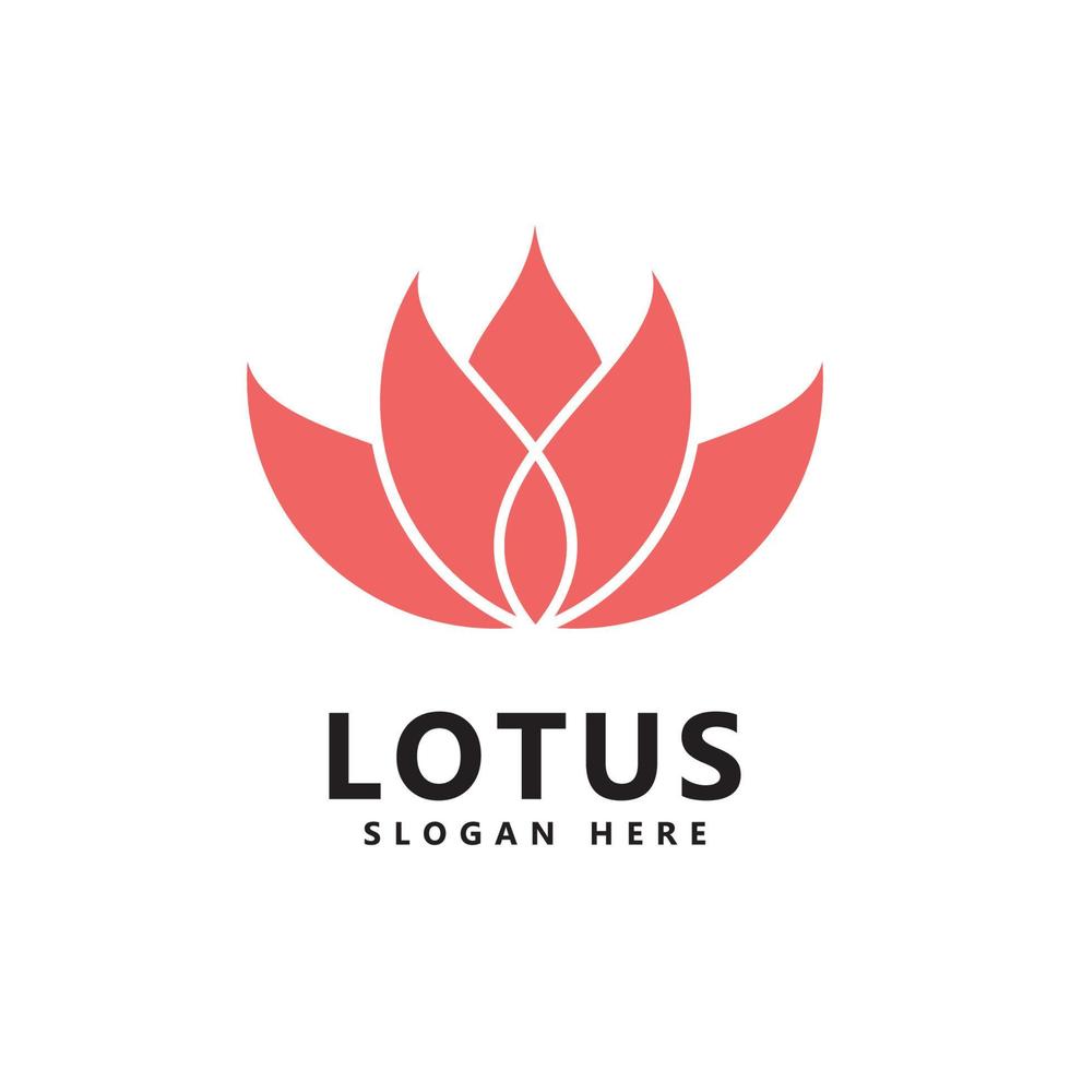 Beauty lotus flower logo   spa logo vector  yoga and therapy symbol