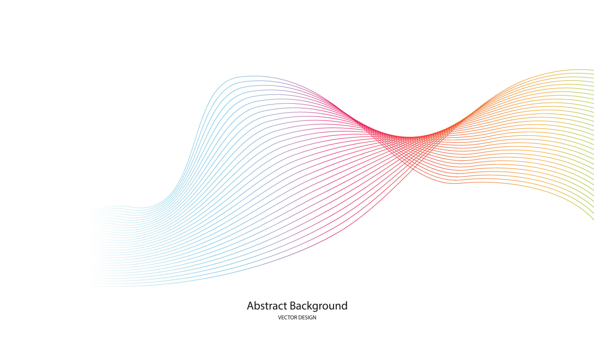 Colorful abstract line background. dynamic abstract line design in