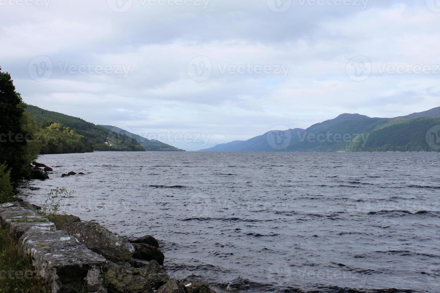 A view of Loch Ness in Scotland photo