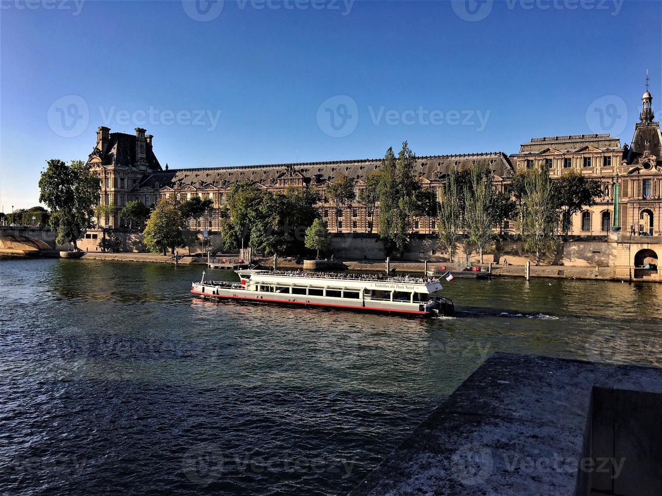 A view of Paris showing the River Seine by the Conciergerie photo