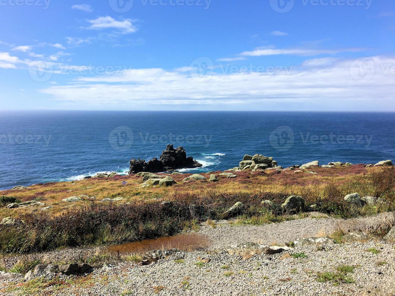 A view of the Cornwall Coast at Lands End photo