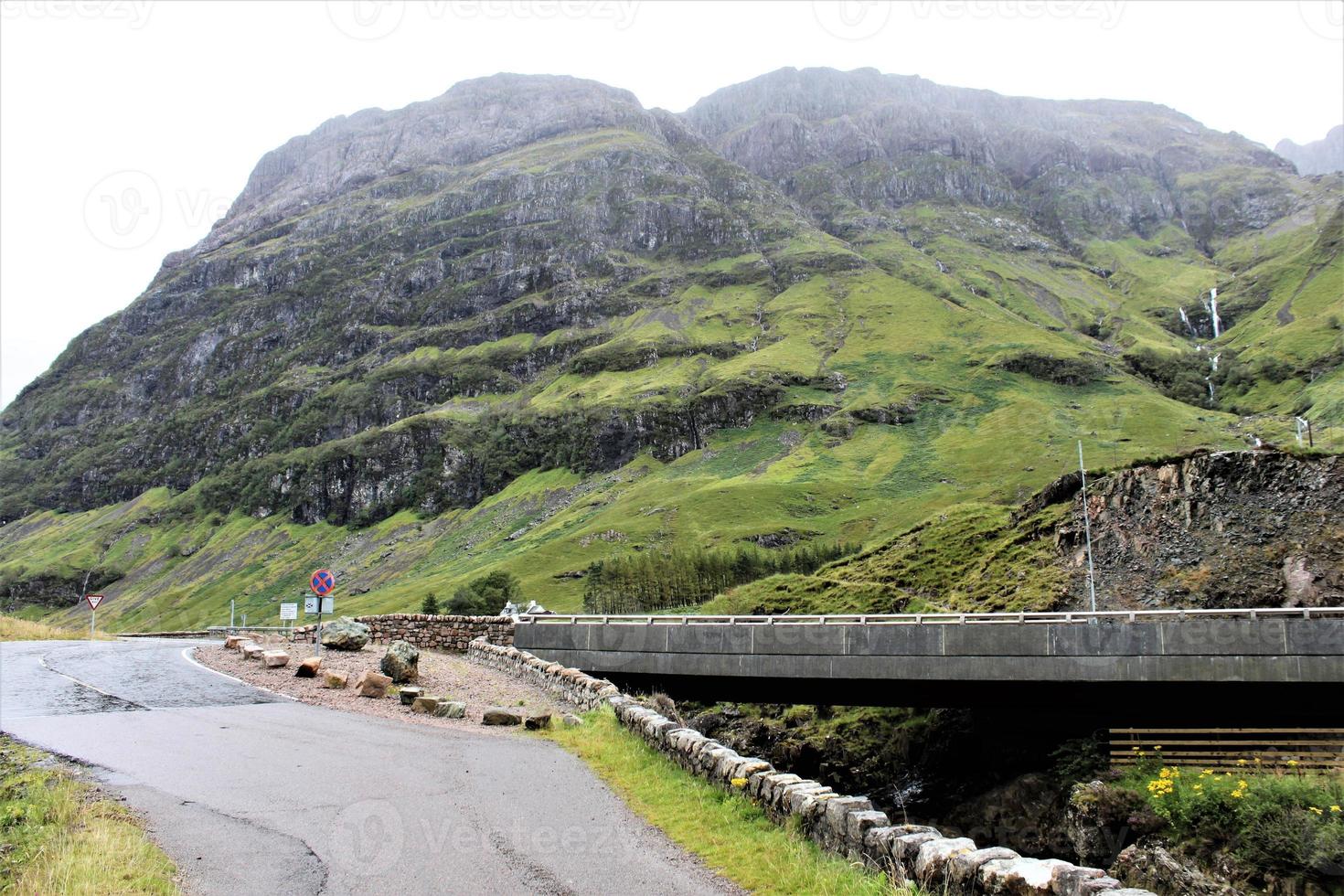 A view of the Scotland Highlands near Ben Nevis photo