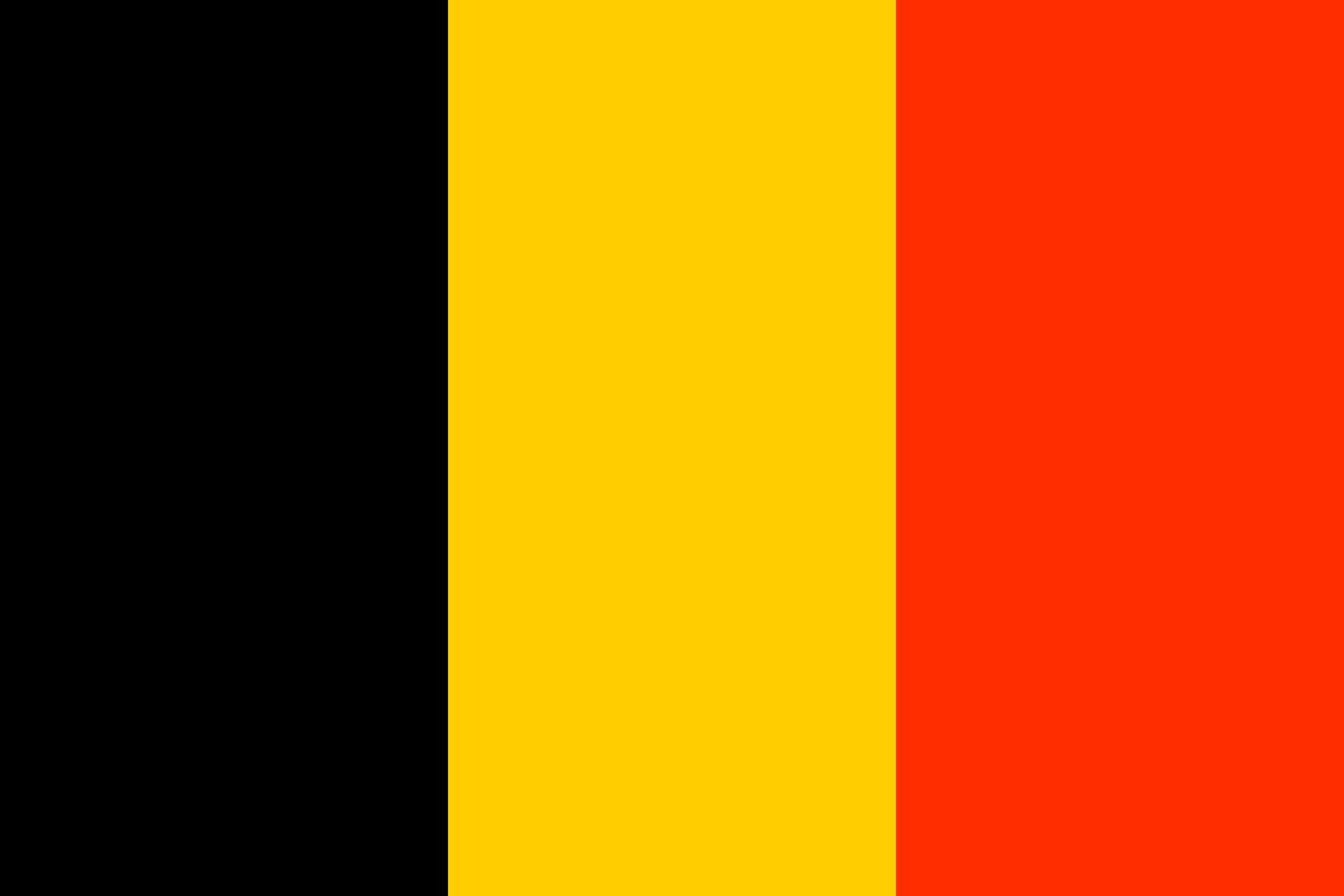 Belgian flag. State government symbol of the country. vector