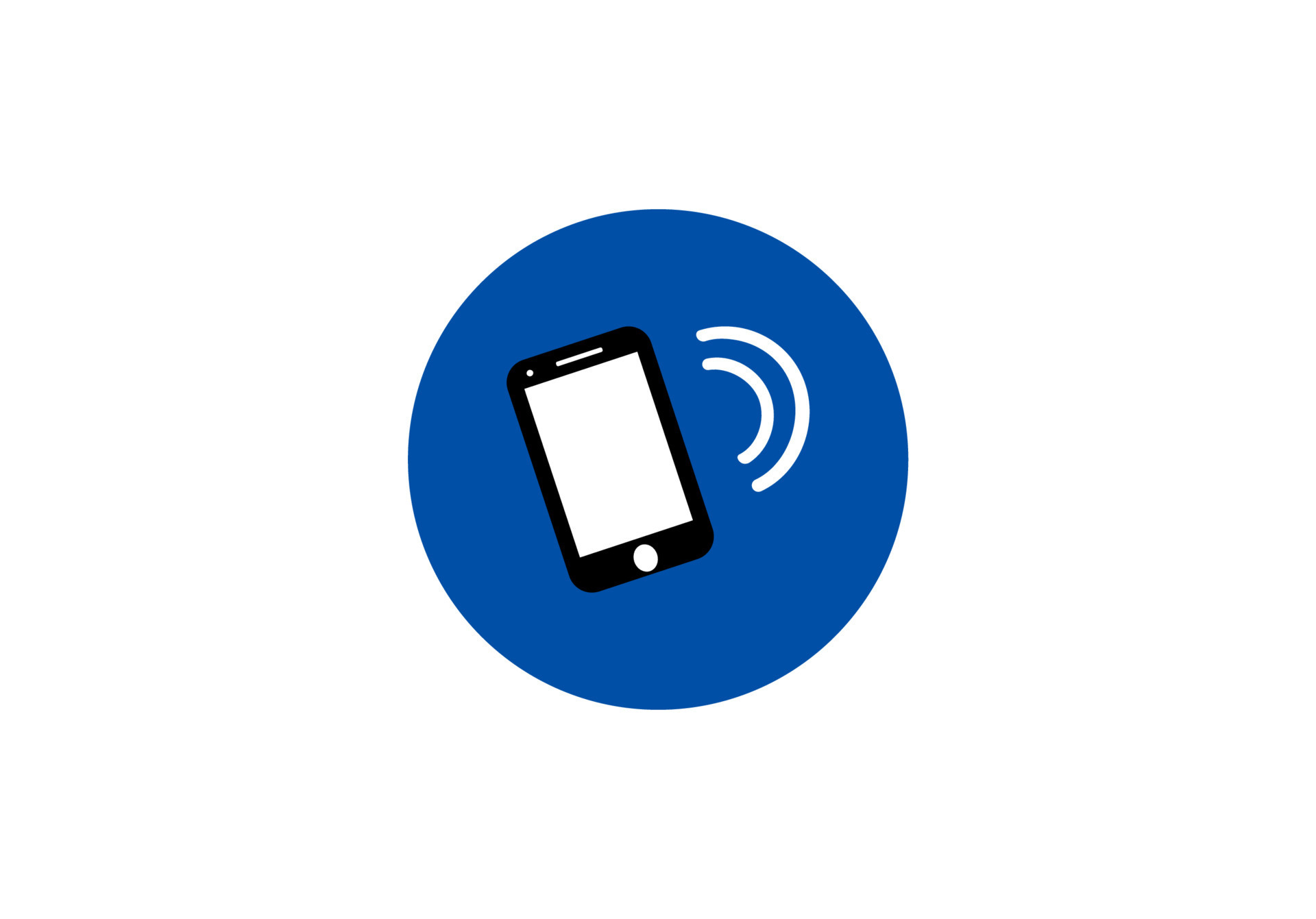 Mobile Phone icon In blue circle background. 7973090 Vector Art at Vecteezy