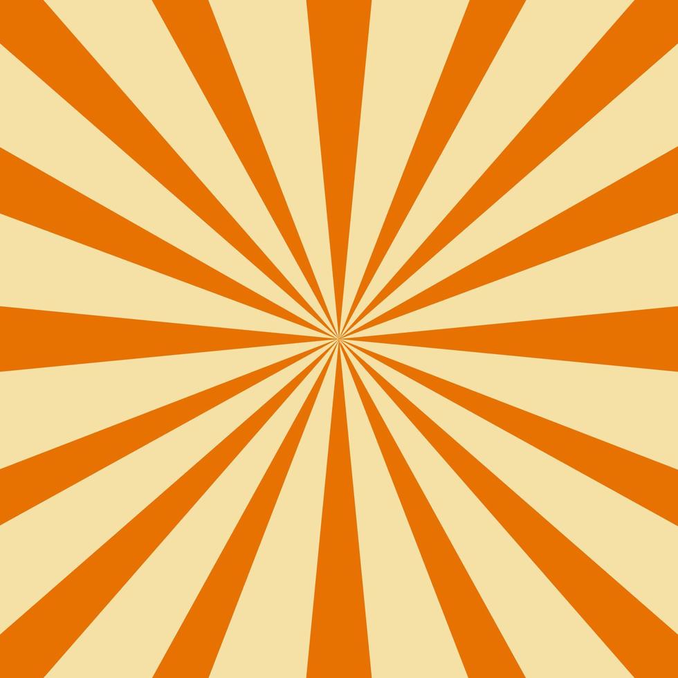 fondo colorido sol naranja. fondo de pantalla de diseño de remolino de rayos de sol abstracto para publicidad de redes sociales de negocios de plantilla, banner, portada. vector