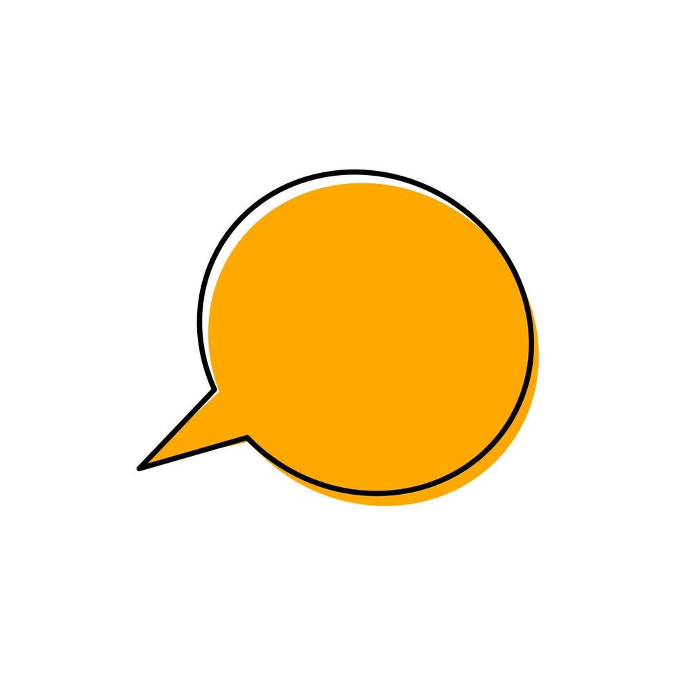 speech bubble frame, blog icon. Concept for blog design, chat, forum, social network, communication. vector