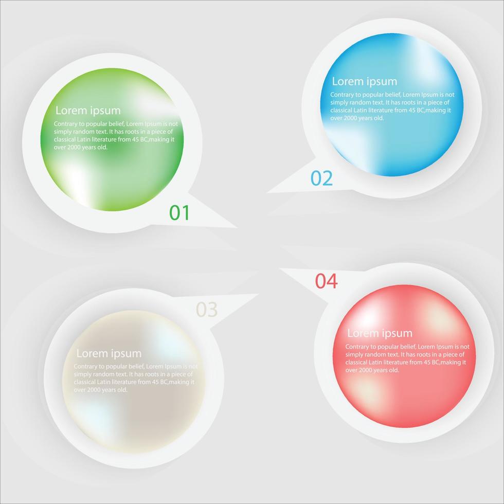 Infographic circle vector Template Process concept Step for strategy or education learning system