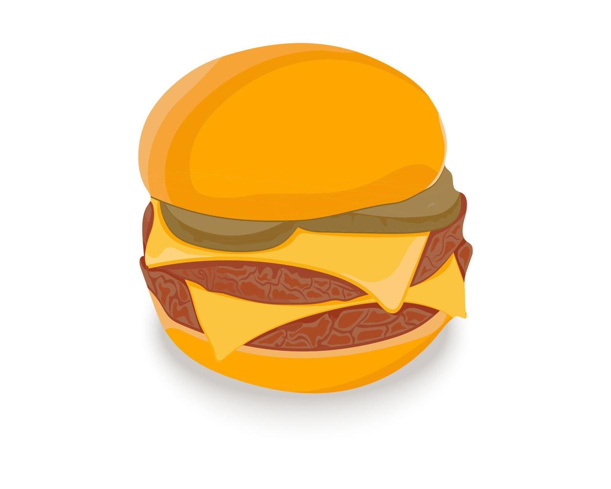 ilustración de diseño de hamburguesa vector