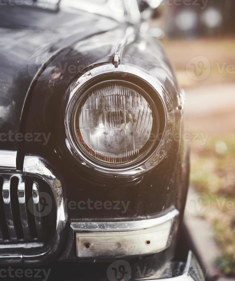 headlights classic car. photo