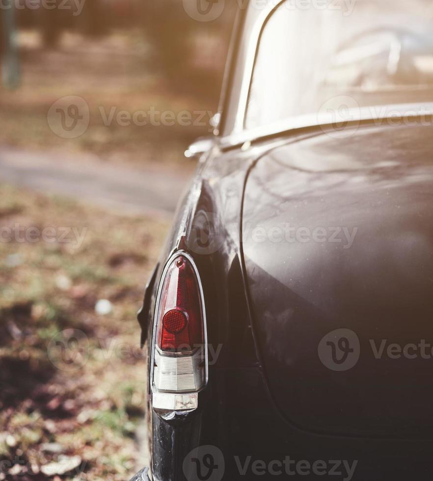 Back of vintage car photo