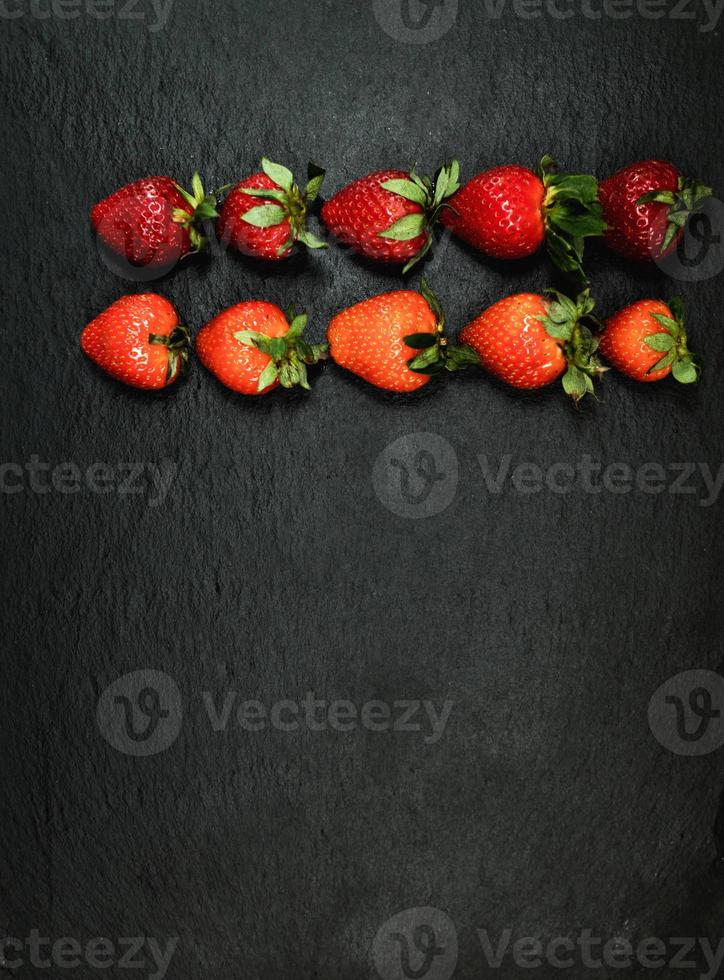 yummy, fresh juicy strawberries. photo