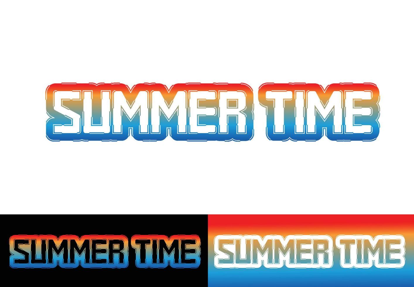 Summer time letter t shirt, logo and icon design template 2 vector