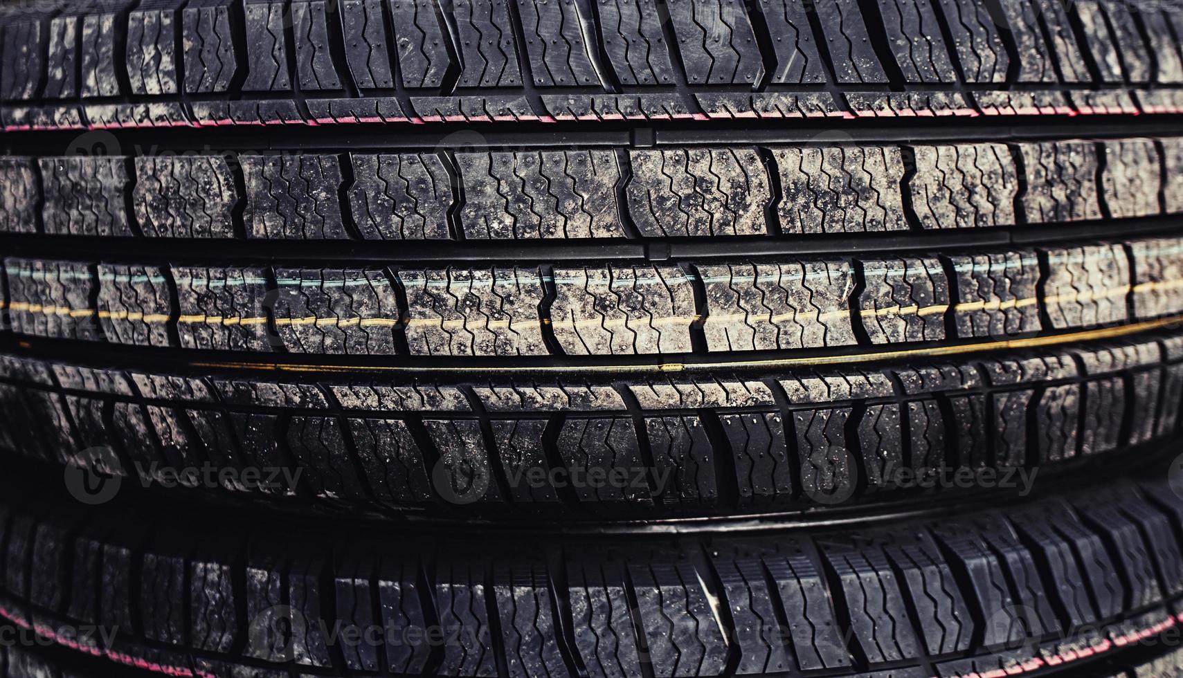 old used tires. background photo