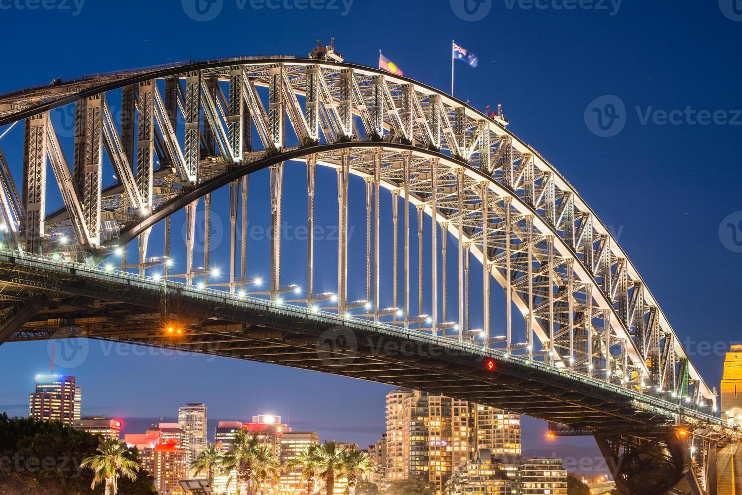 Sydney Harbour bridge one of the famous iconic landmark of Sydney, New South Wales, Australia. photo