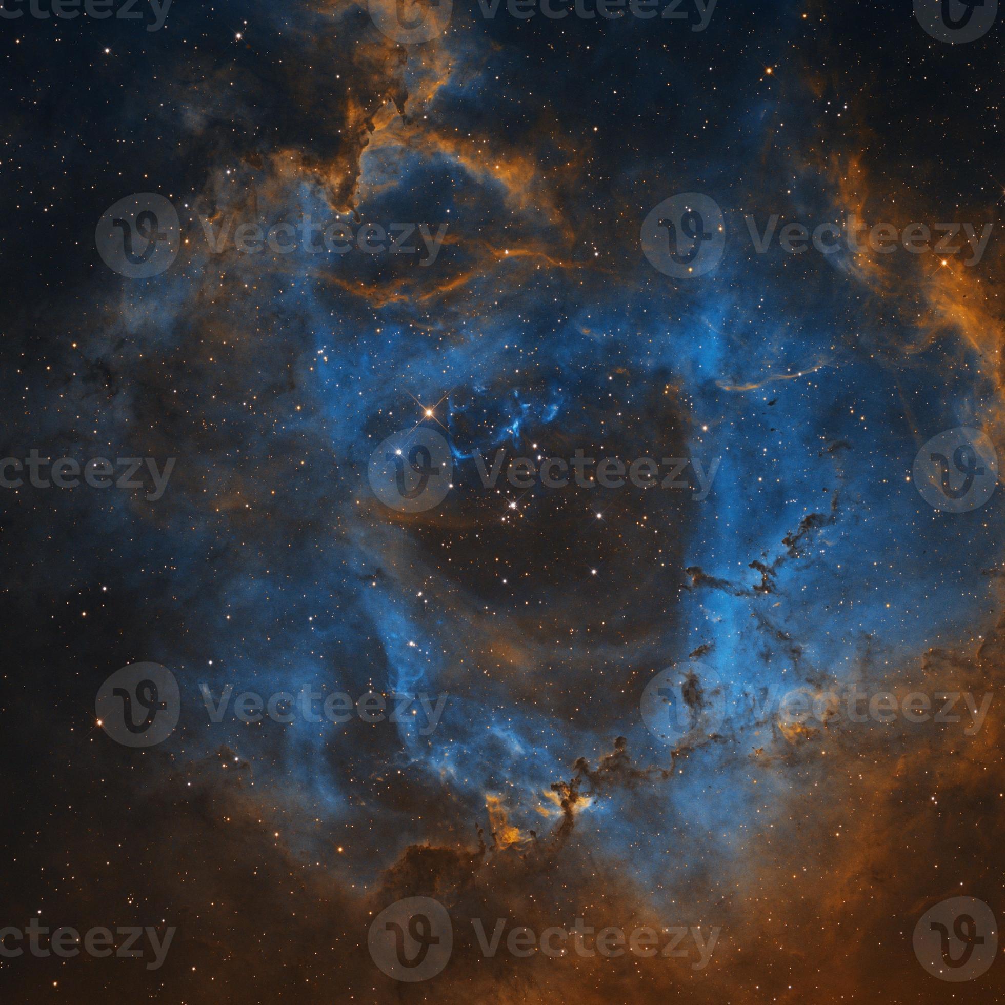 Rosette Nebula imaged through Telescope Live's remote robotic