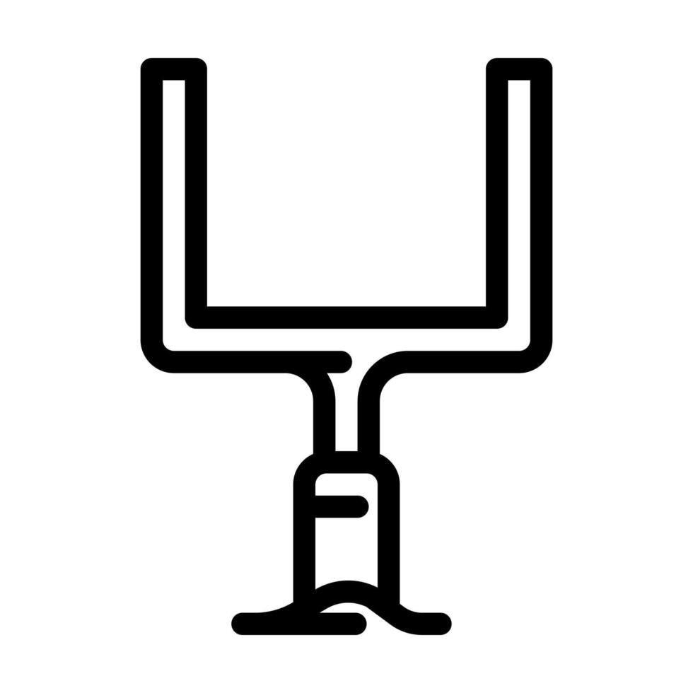 objetivo post almohadillas línea icono vector ilustración