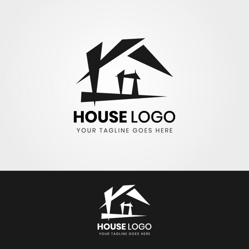 ilustración vectorial gráfico del logotipo de la casa - concepto de construcción inmobiliaria. perfecto para contratista, vender, alquilar y comprar casa, agente, etc. vector