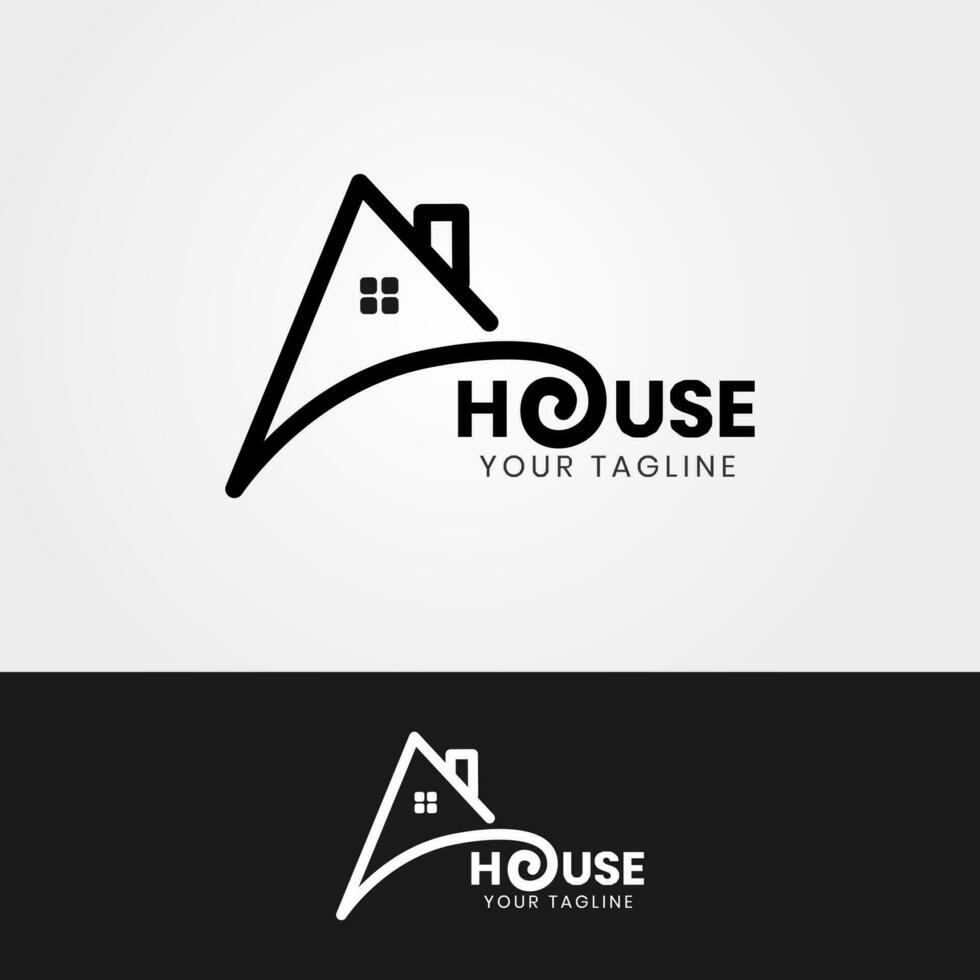 Illustration graphic vector of House logo - Real estate building concept. Perfect for contractor, sell, rent and buy home, agent, etc