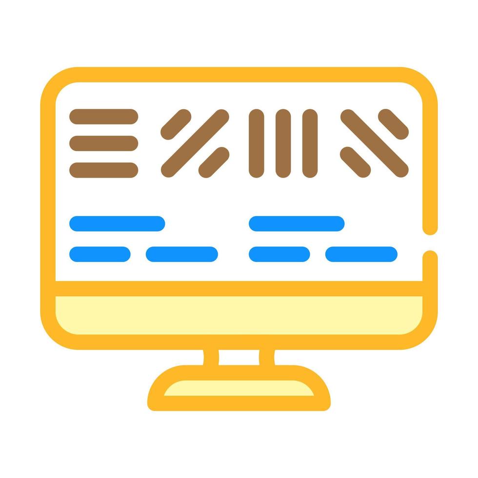 astigmatism test ophthalmology color icon vector illustration