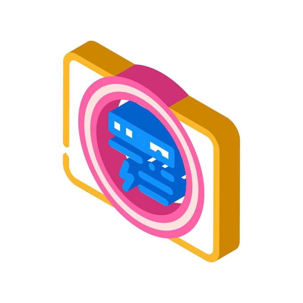 electric meter isometric icon vector illustration