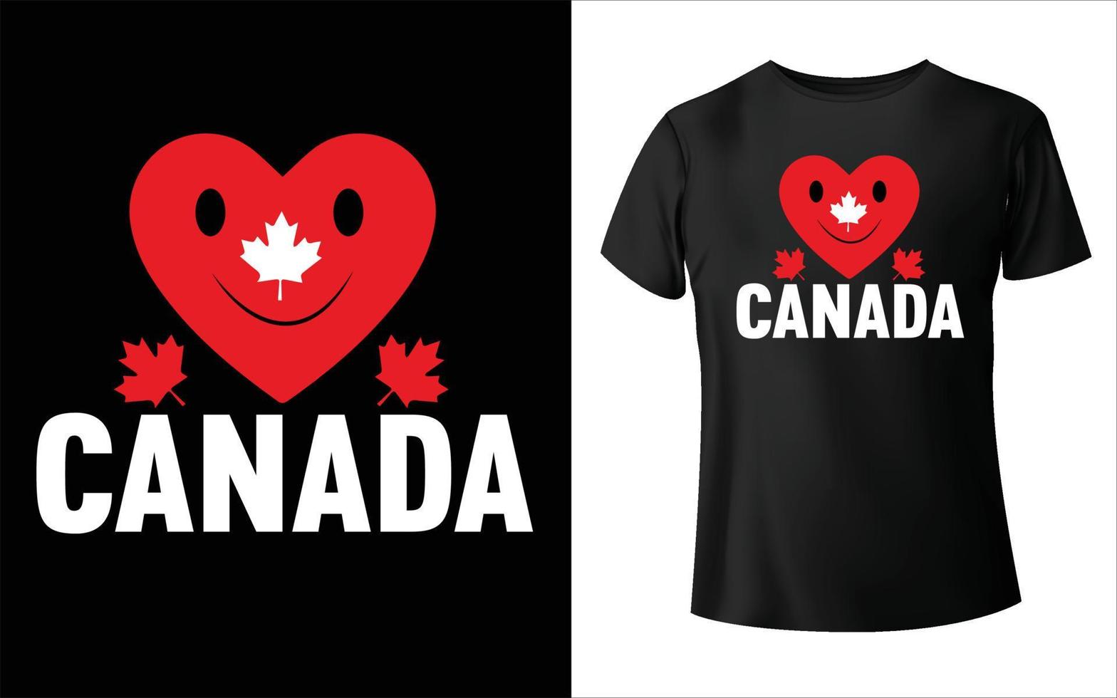 Happy Canada Day T-Shirt design Canada Lover t-shirt Love Canada T-Shirt Design vector