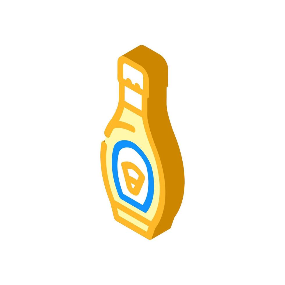 corn syrup food additives isometric icon vector illustration