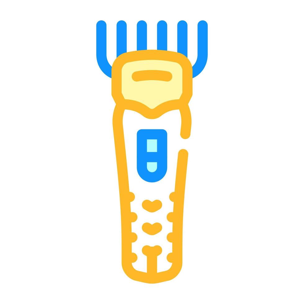 hair clipper groomer accessory color icon vector illustration