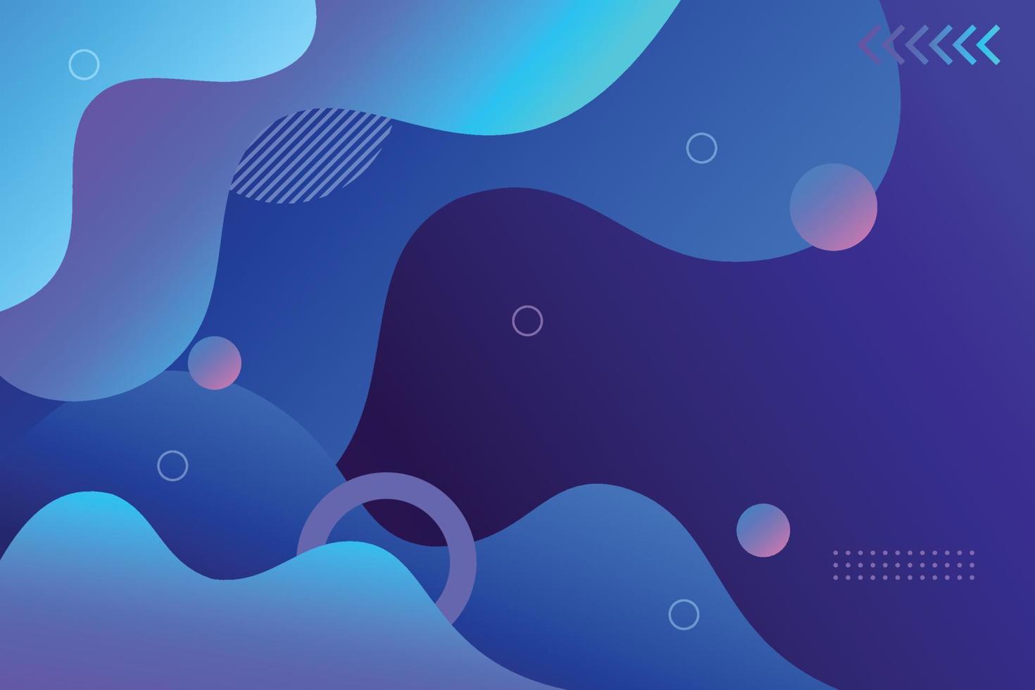 abstract blue background with liquid shape vector