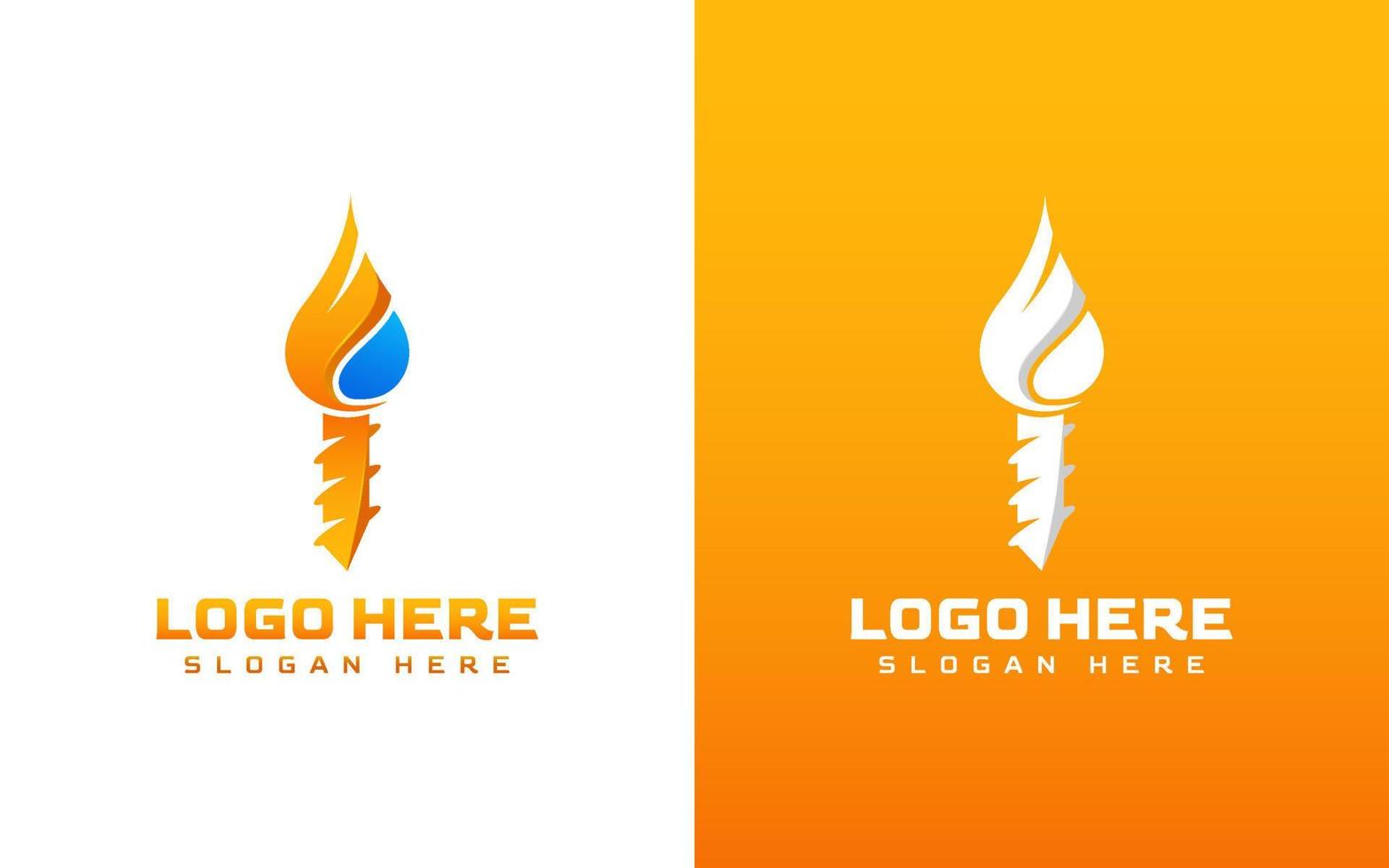 Oil drilling theme logo for your company vector