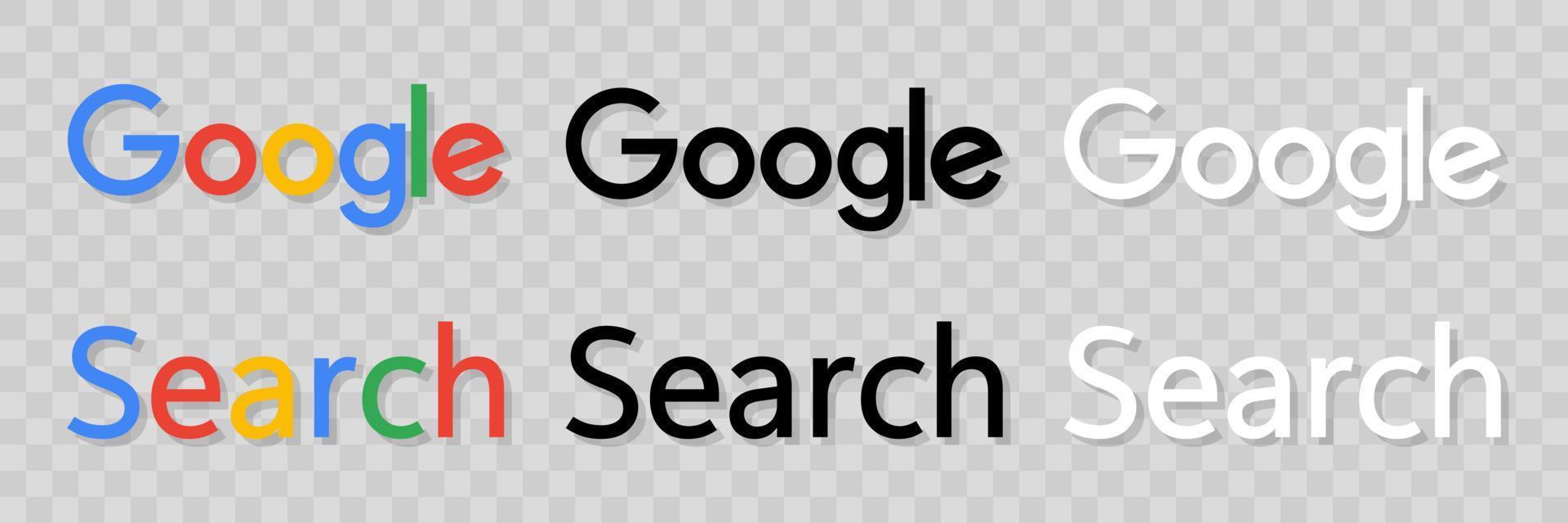 Google search bar. Vector icon illustration
