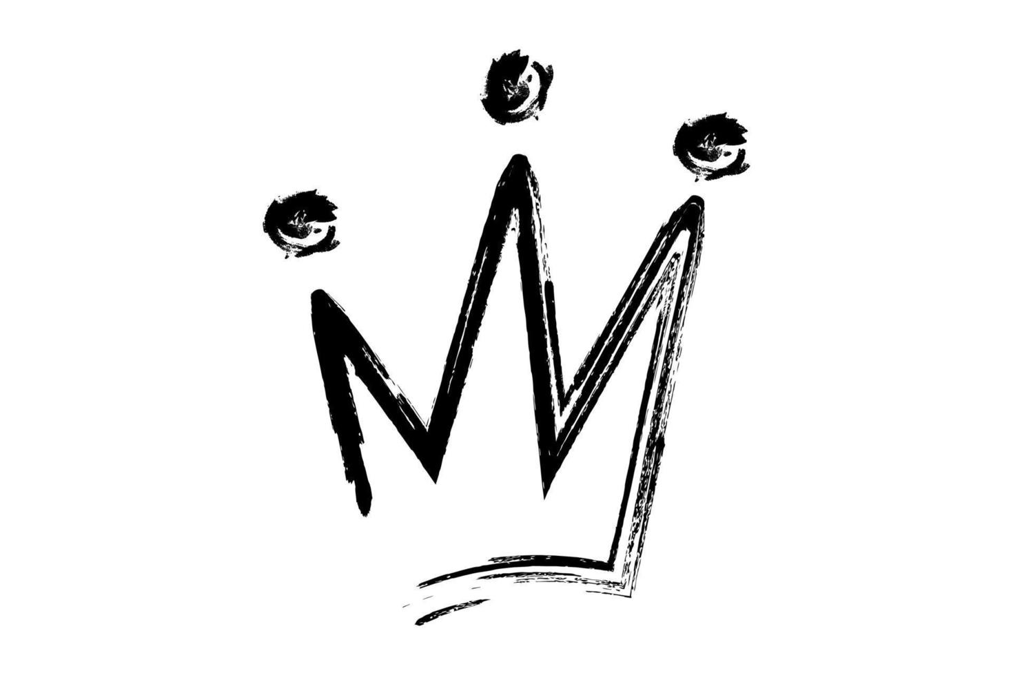 Crown in Sketch style. Vector illustration