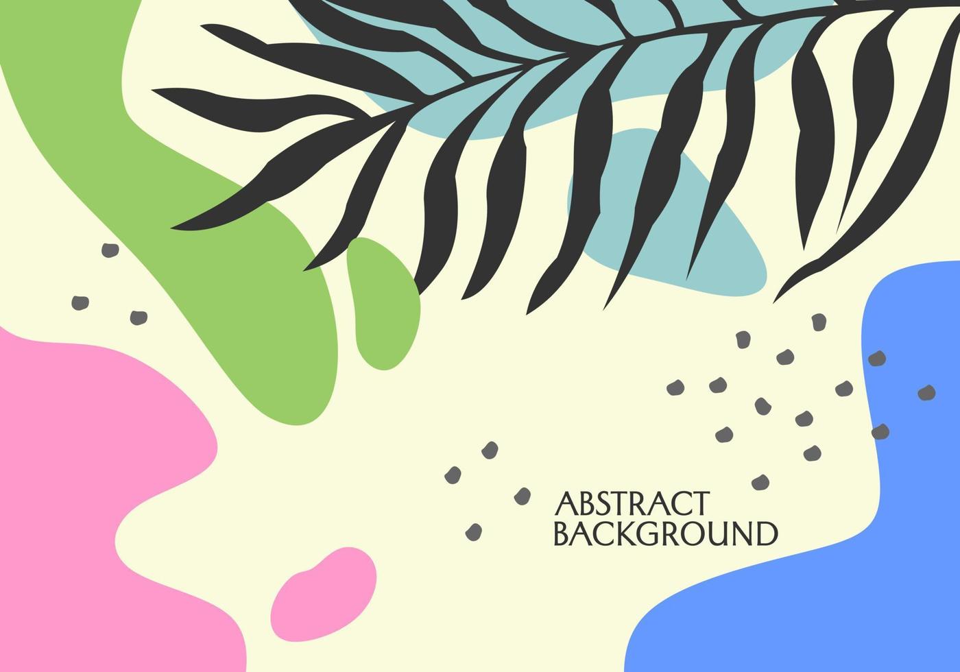 white natural aesthetic theme background vector design. design with leaf elements and abstract shapes