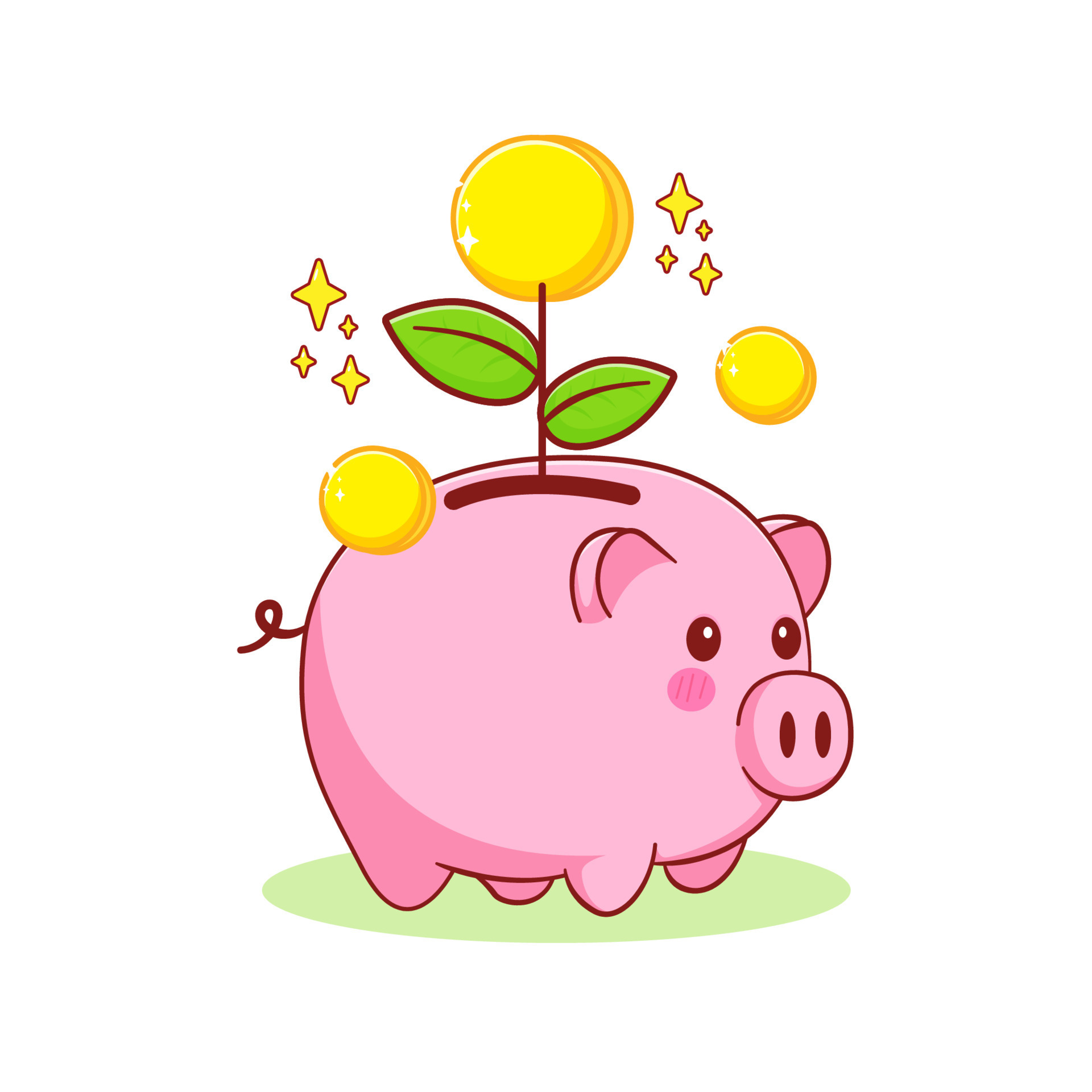 Plan grow up from Cute piggy bank cartoon illustration 7978844 Vector Art at Vecteezy Plan grow up from Cute piggy bank cartoon illustration 7978844 Vector Art at Vecteezy