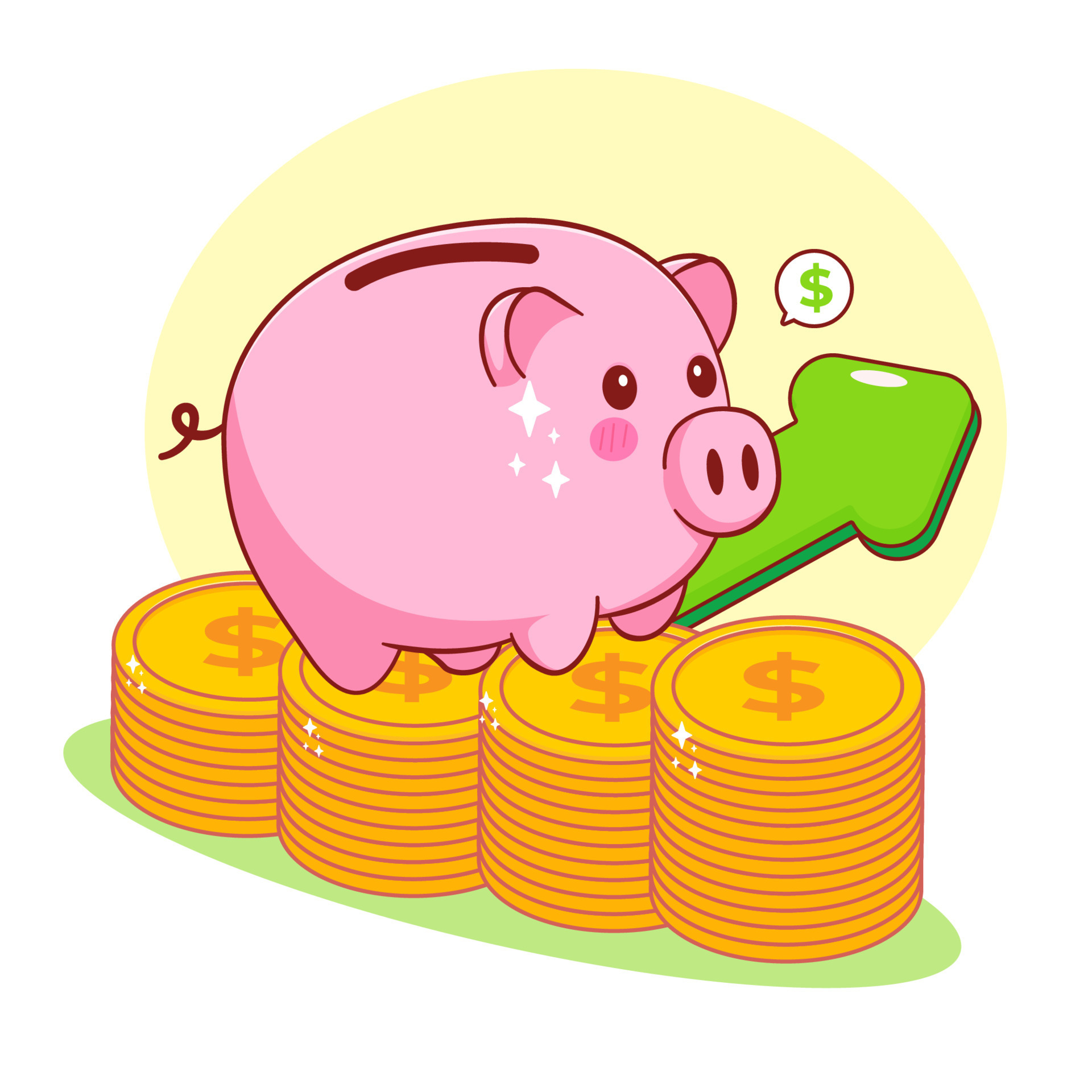 Cute piggy bank cartoon illustration 7978857 Vector Art at Vecteezy Cute piggy bank cartoon illustration 7978857 Vector Art at Vecteezy