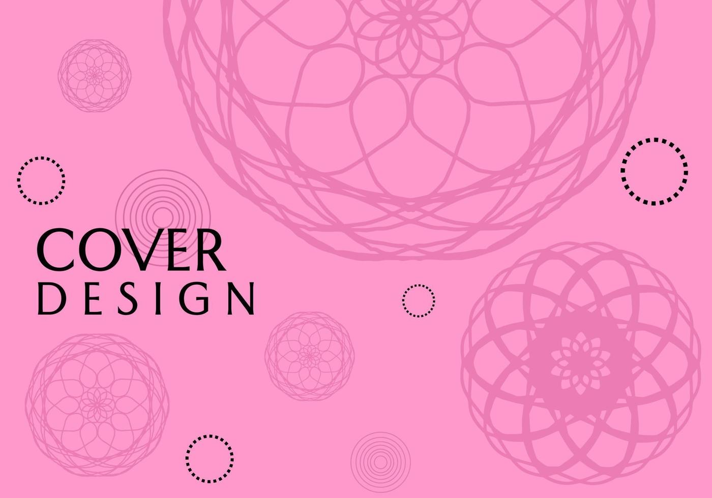 fondo rosa con adorno de mandala, diseño hermoso y elegante. utilizado para pancartas, portadas, carteles vector