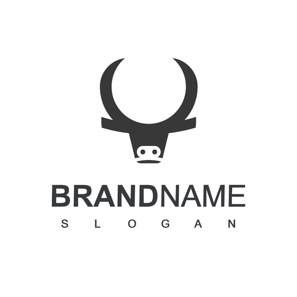 Bull Head logo, Cattle, Farm And E sport Icon vector