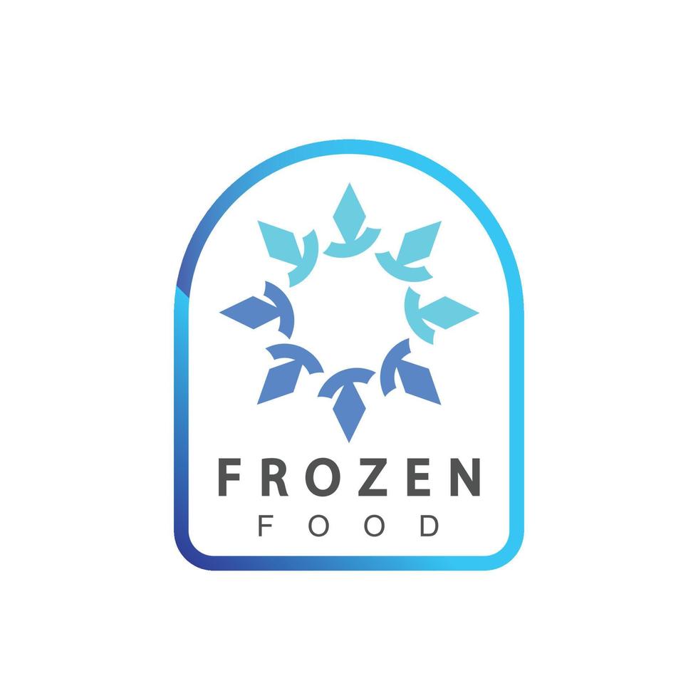 Frozen Food Logo Design Template vector