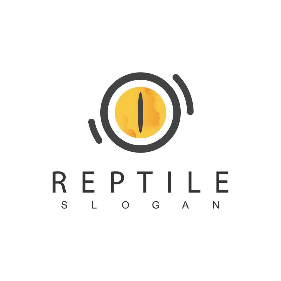 Reptile Eye Logo Ecology And Conservation Symbol vector