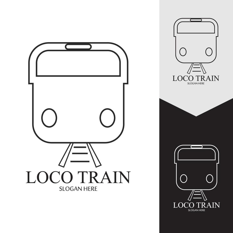 Train icon vector background