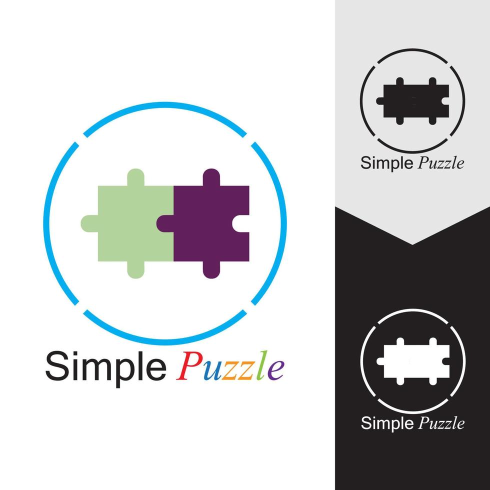 Puzzle vector icon illustration background