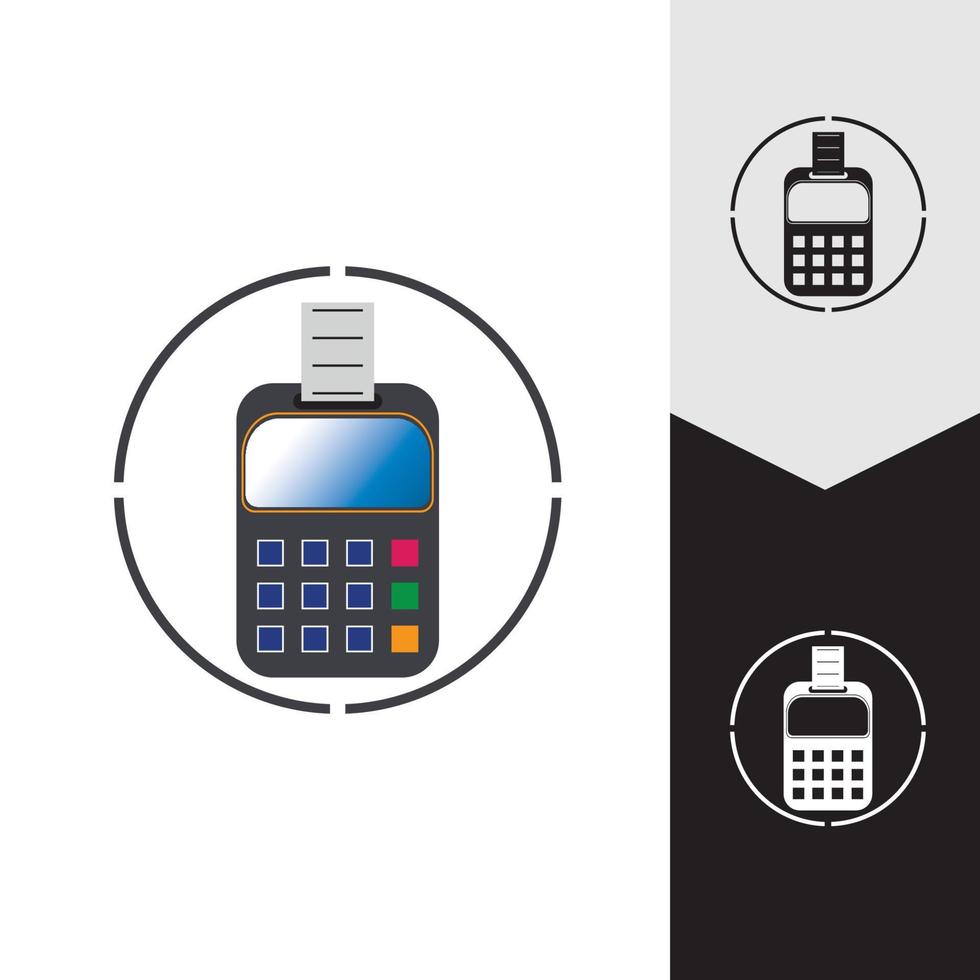 Credit card machine. ATM for money. Payment terminal illustration vector