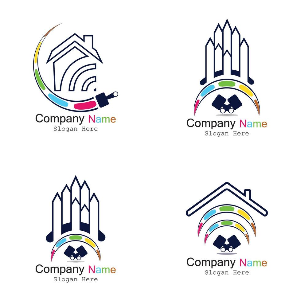 BUILDING PAINT VECTOR LOGO ICON