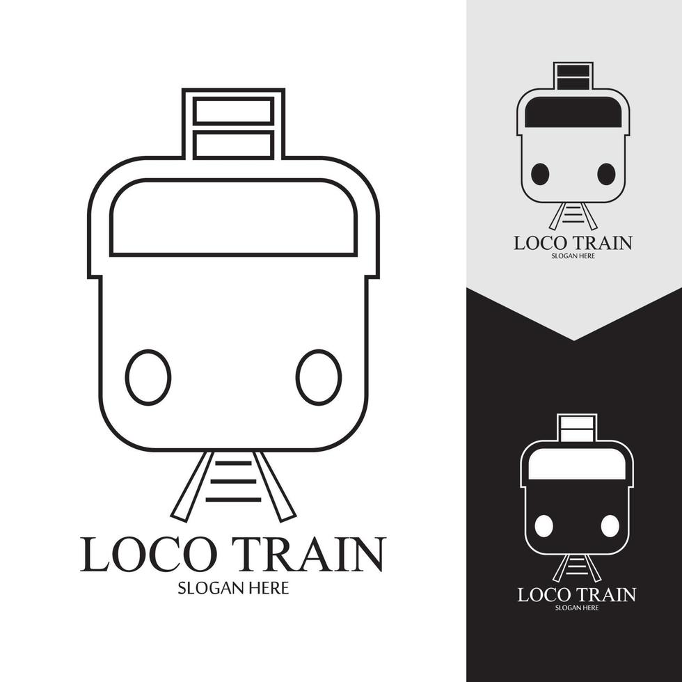 Train icon vector background