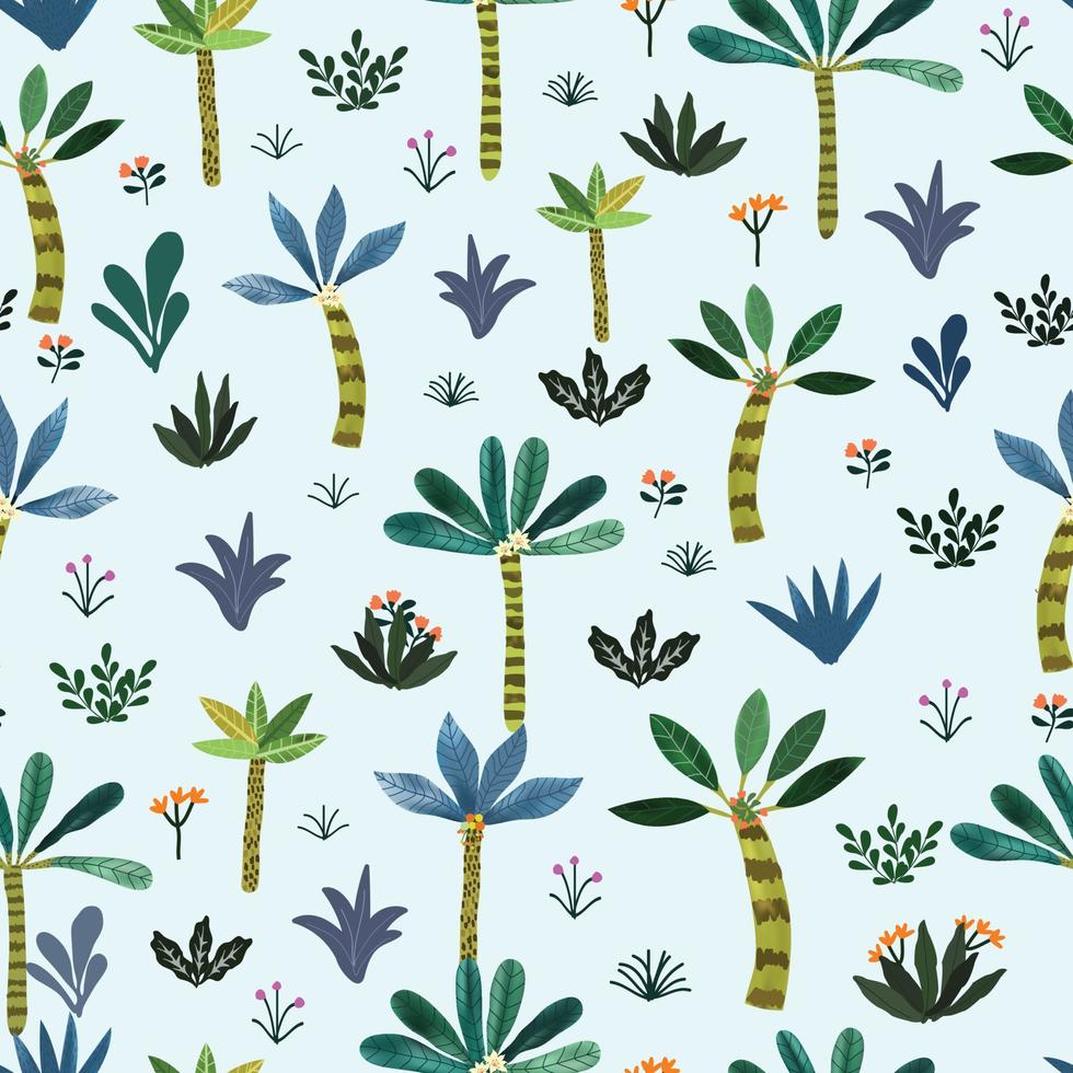 Botanical tropical forest vector