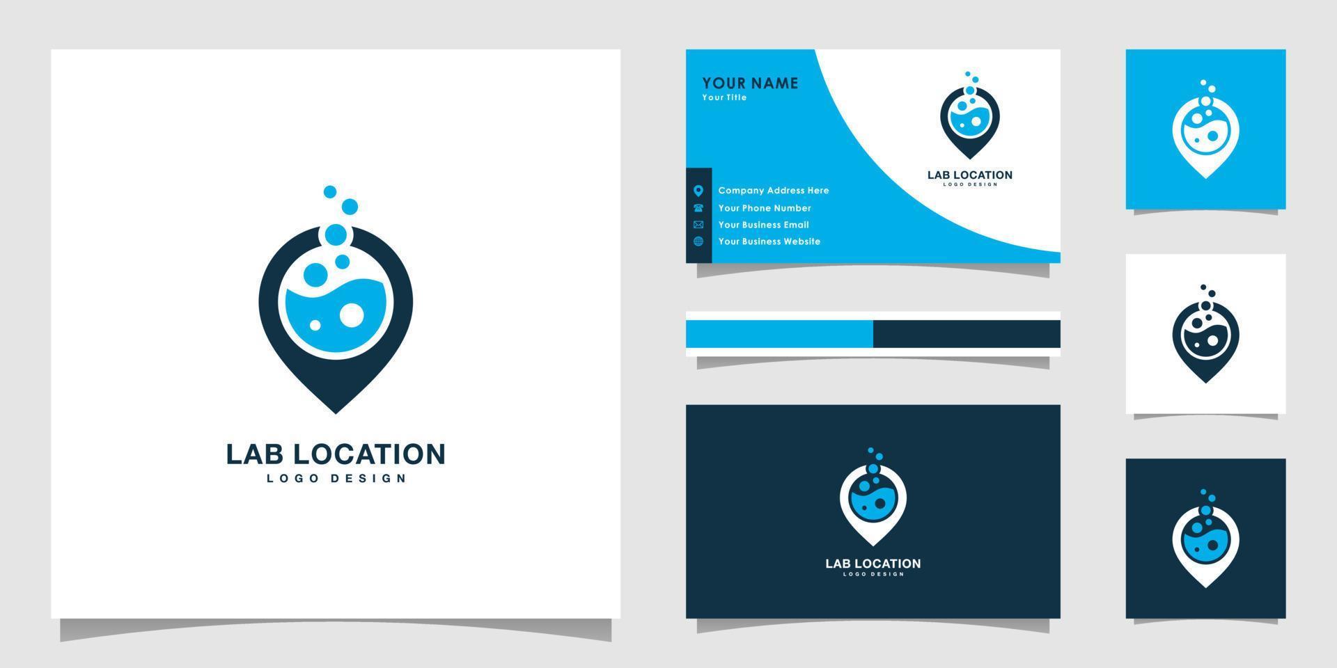 lab location logo vector design